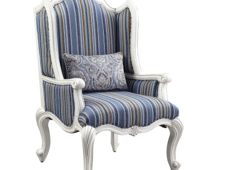 Ciddrenar - Chair - Fabric & White Finish Supply