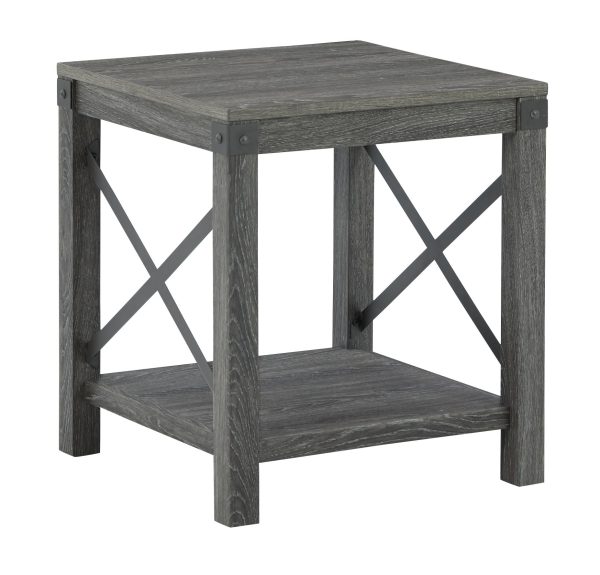 Freedan - Grayish Brown - 3 Pc. - Coffee Table, 2 End Tables For Cheap