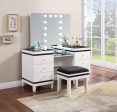 Talei - 6-Drawer Vanity Set With Lighting - Black And White Supply