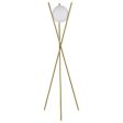 Yamileth - Spherical Bulb Metal Tripod Floor Lamp - Gold Hot on Sale