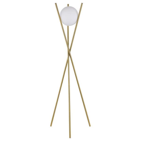 Yamileth - Spherical Bulb Metal Tripod Floor Lamp - Gold Hot on Sale