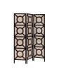 Vulcan - 3 Panel Room Divider Folding Shoji Screen - Cappuccino Cheap