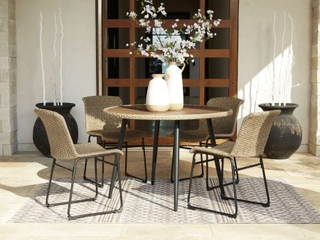 Amaris - Brown   Black - 5 Pc. - Dining Set Discount