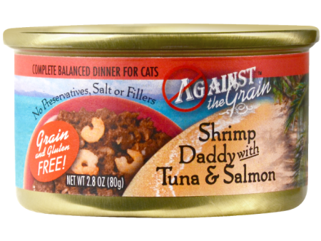 Against the Grain Shrimp Daddy with Tuna and Salmon Canned Cat Food Supply