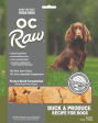 OC Raw Dog Food Freeze Dried Raw Duck & Produce Sliders 14oz For Sale