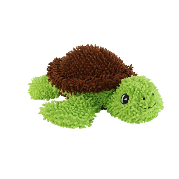 Mighty Microfibre Dog Squeaky Toy, Ball Turtle in Green Supply