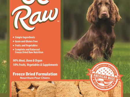 OC Raw Dog Food Freeze Dried Raw Chicken, Fish & Produce Sliders 14oz Sale