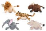 Big Five of Africa, Squeaky Plush Dog Toy, Logan the Leopard Supply