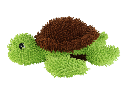 Mighty Microfibre Dog Squeaky Toy, Ball Turtle in Green Supply