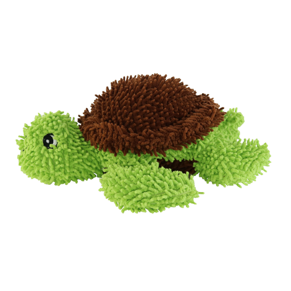 Mighty Microfibre Dog Squeaky Toy, Ball Turtle in Green Supply