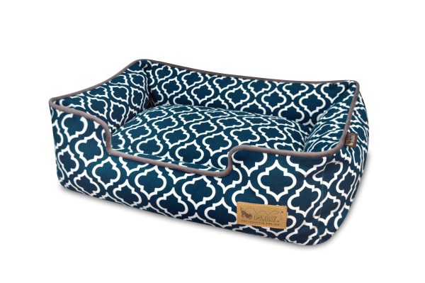 [Pre-order]Lounge Dog Bed: Moroccan Navy Blue Hot on Sale