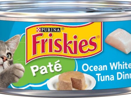 Friskies Pate Ocean White Fish & Tuna Dinner Canned Cat Food Fashion