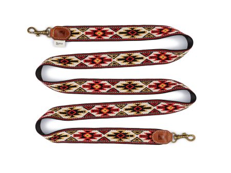 Adjustable Dog Lead: Peyote Rojo For Discount