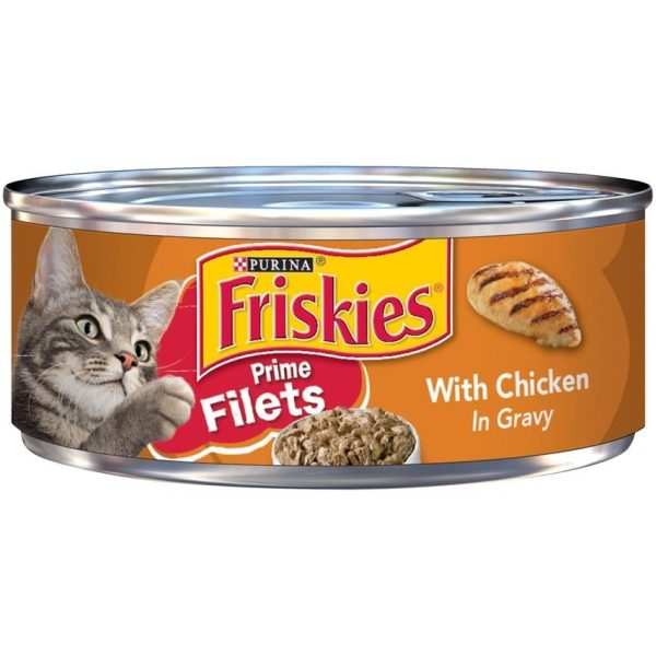 Friskies Prime Filets With Chicken In Gravy Canned Cat Food Online Hot Sale