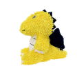 Mighty Microfibre Dog Squeaky Toy, Ball Dragon in Yellow For Sale