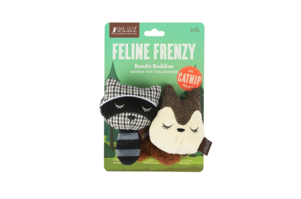 P.L.A.Y. Feline Frenzy, Catnip Toy Set: Bandit Buddies For Discount