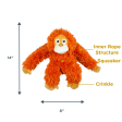 Squeaky Plush Dog Toy: Orangutan Rope Body Cheap