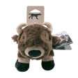 Squeaky Plush Dog Toy: Buffalo Online now