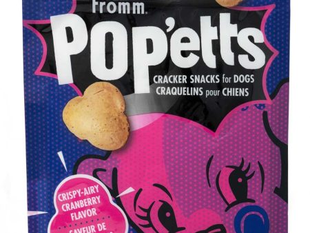 Fromm Pop etts Crispy Airy Cranberry Flavor Cracker Snacks Dog Treats Hot on Sale