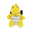 Mighty Microfibre Dog Squeaky Toy, Ball Dragon in Yellow For Sale