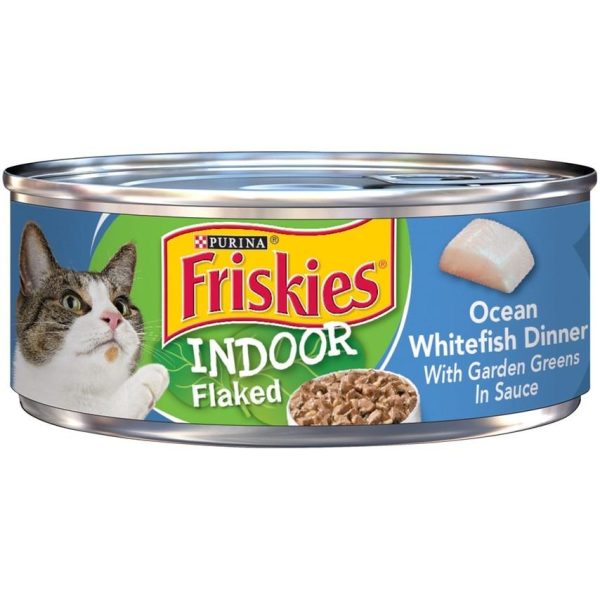 Friskies Selects Indoor Flaked Ocean Whitefish Canned Cat Food Supply