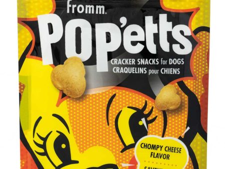 Fromm Pop etts Chompy Cheese Flavor Cracker Snacks Dog Treats Online Hot Sale