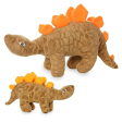 Mighty Dinosaur Dog Tug and Fetch Toys, Stegosaurus (mini and regular size) on Sale