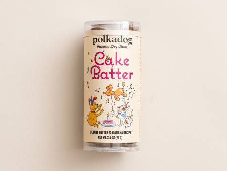 Polkadog Dog and Cat Treats, Cake Batter Mini Tube 2.5oz For Cheap